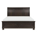 Begonia King Platform Bed in Gray 1718KGY-1EK
