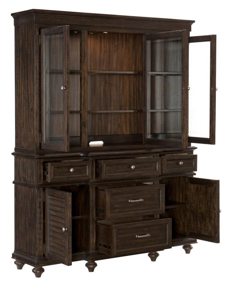 Cardano Buffet & Hutch in Charcoal 1689-50