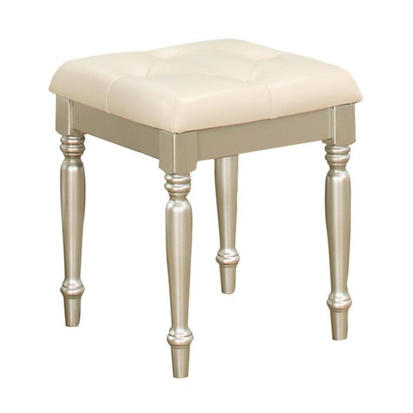 Celandine Vanity Stool in Pearl/Silver 1928-14 image