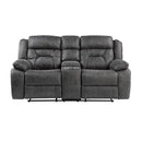 Madrona Hill Double Reclining Loveseat in Gray 9989GY-2