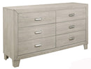 Quinby 6 Drawer Dresser in Light Brown 1525-5