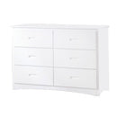 Galen 6 Drawer Dresser in White B2053W-5