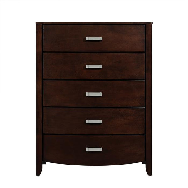 Lyric 5 Drawer Chest in Dark Espresso 1737NC-9