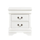 Mayville 2 Drawer Nightstand in White 2147W-4