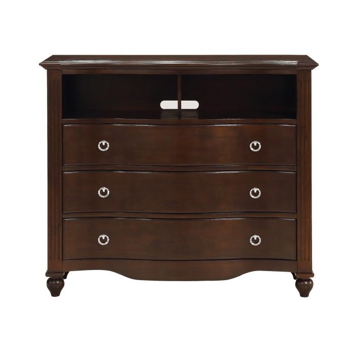 Meghan 3-Drawer Media Chest in Espresso