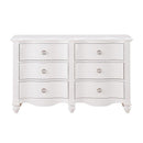 Meghan 6 Drawer Dresser in White 2058WH-5