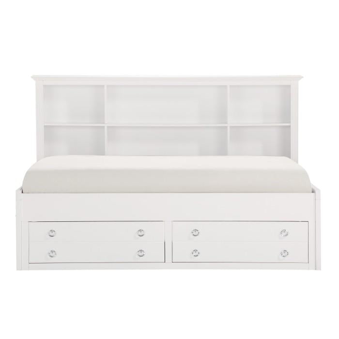 Meghan Full Lounge Storage Bed in White 2058WHPRF-1