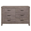 Woodrow 6 Drawer Dresser in Gray 2042-5