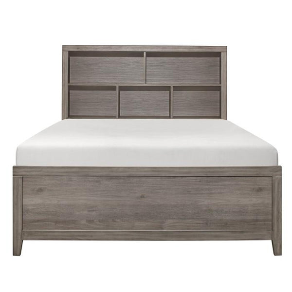 Woodrow Full Platform Bed in Gray 2042NBF-1 image