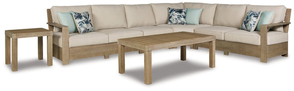 Silo Point Outdoor Sectional Set with Coffee and End Table image