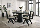 Tottenham 5 Pc Dining Table Set Black