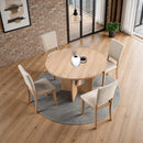 Oberto 5 Pc Round Dining Table Set