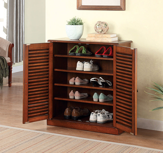 Della Oak Shoe Cabinet