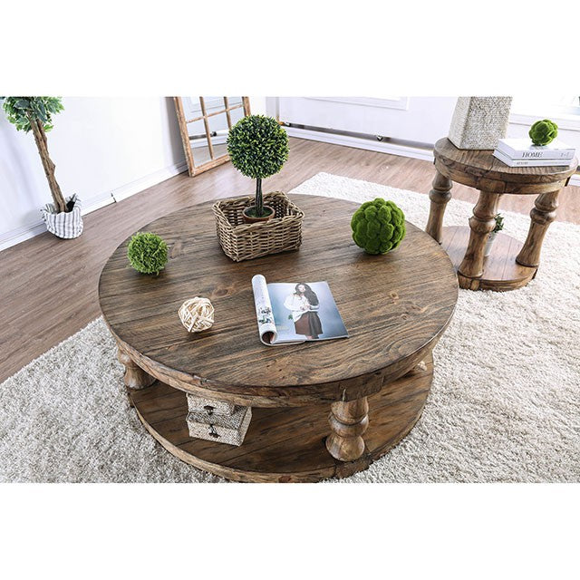 Mika Antique Oak End Table