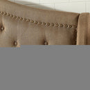 Carly Cal.King, E.King, Full, & Queen Bed Grey & Brown