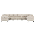 Walterboro-(8)8-Piece Sectional with Storage, Storage Pouches and Charging Ports image