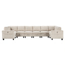 Walterboro-(8)8-Piece Sectional with Storage, Storage Pouches and Charging Ports image