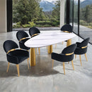 Northam 7 Pc. Dining Table Set W/ Black Chair