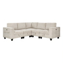 Walterboro-(5)5-Piece Sectional with Storage, Storage Pouches and Charging Ports image