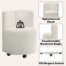 Side Chair w/Swivel Casters (Set-2)