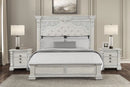 Promenade Bed Dark Brown & White