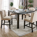 Sania 7 Pc Counter Ht Table Set Rustic