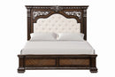 Promenade Bed Dark Brown & White