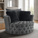 Sofi Button Tufted Swivel Chair