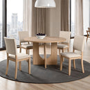 Oberto 5 Pc Round Dining Table Set