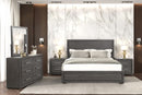 Crowthorne E.King & Queen Bed Grey & White