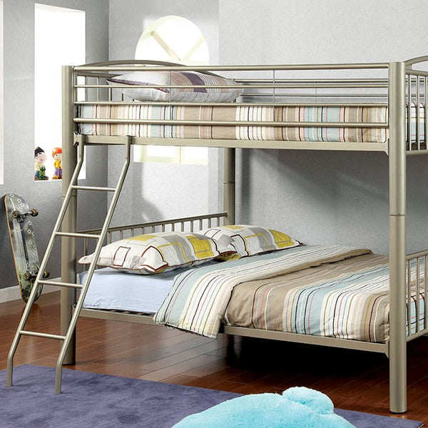 Lovia Metallic Gold Full/Full Bunk Bed