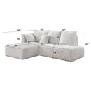 Sectional Sofa w/2Pillows