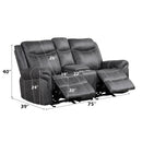 Power Motion Glider Loveseat w/USB Port
