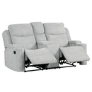 Motion Loveseat w/Console & Storage Arm