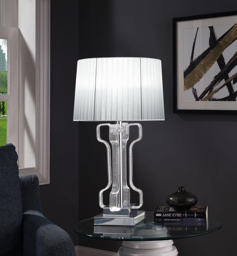 Melinda Clear Acrylic & Chrome Table Lamp image