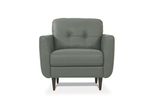 Radwan Pesto Green Leather Chair image