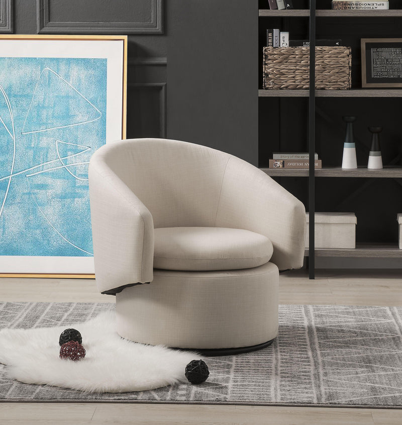Joyner Sand Linen Accent Chair image