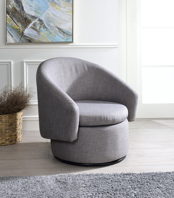 Joyner Pebble-Gray Linen Accent Chair image
