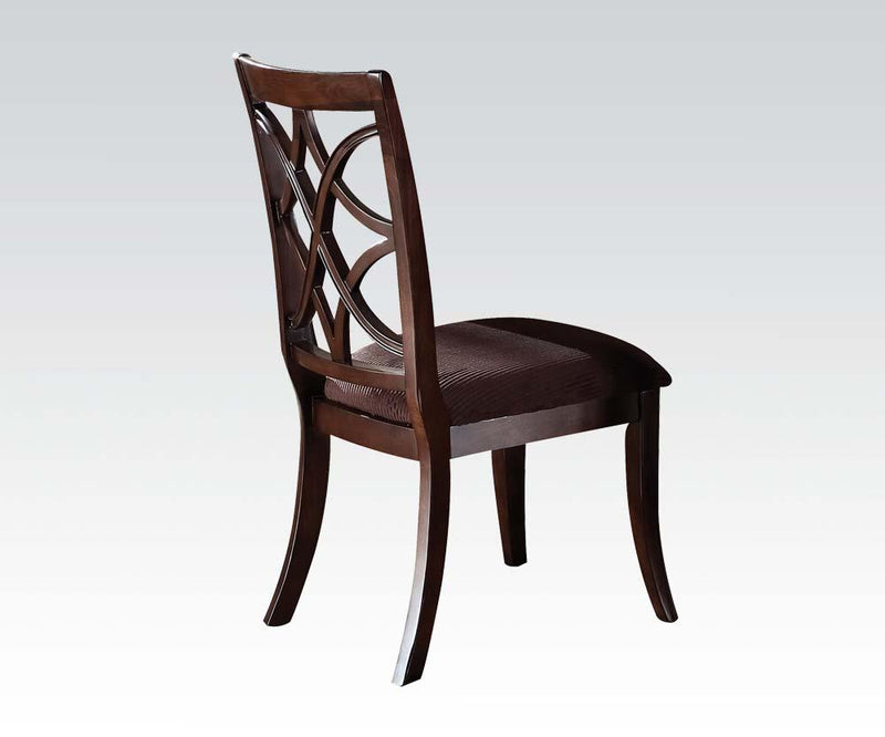 Acme Keenan Dining Side Chairs (Set of 2) in Dark Walnut 60257 image