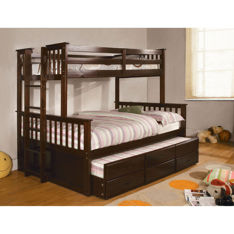 University I Dark Walnut Twin/Full Bunk Bed image