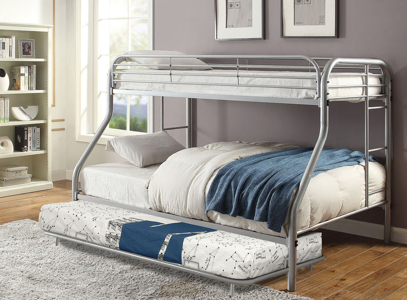 Opal Silver Twin/Full Bunk Bed image