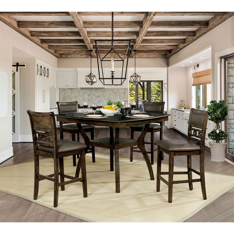 Flick Rustic Oak Counter Ht. Table image