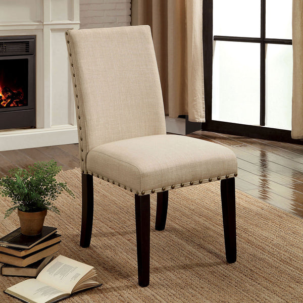 Kaitlin Light Walnut/Beige Side Chair (2/CTN) image