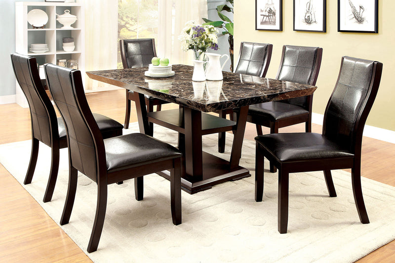 CLAYTON I Dark Cherry/Black Dining Table image