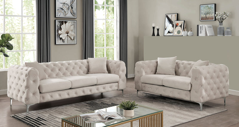 SAPPHIRA Sofa + Loveseat, Beige image