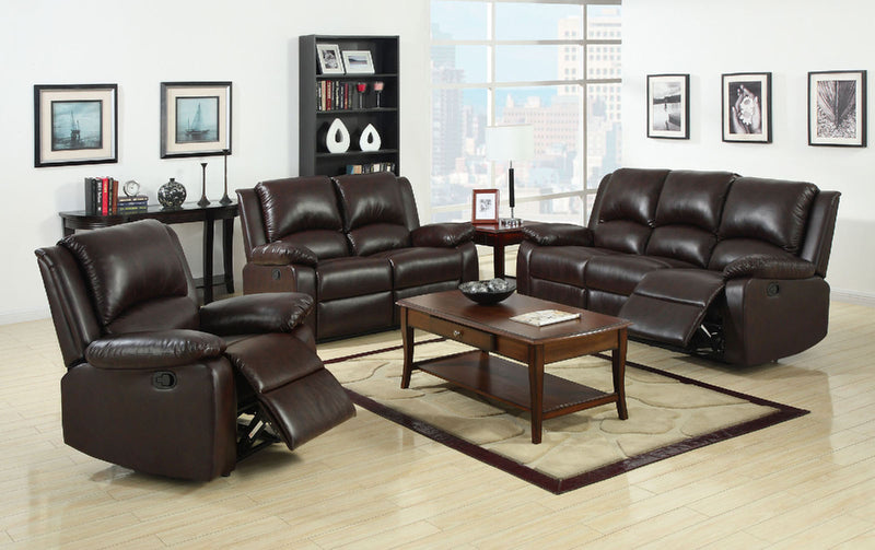 Oxford Rustic Dark Brown Sofa + Love Seat image