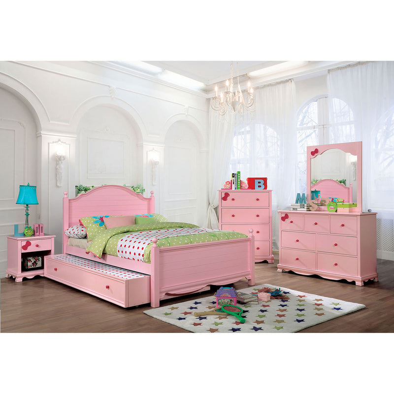 Dani Pink 4 Pc. Full Bedroom Set w/ Trundle image