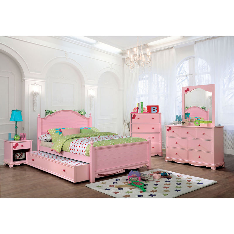 Dani Pink 4 Pc. Twin Bedroom Set w/ Trundle image