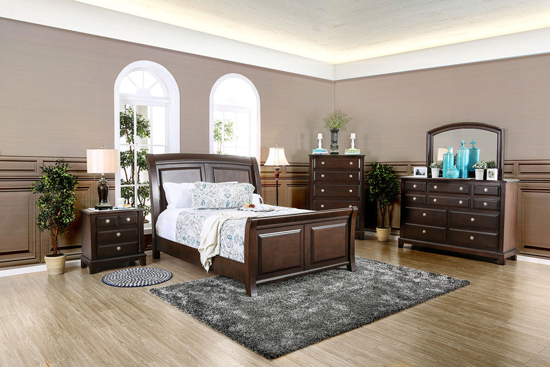 Litchville Brown Cherry 5 Pc. Queen Bedroom Set w/ 2NS image