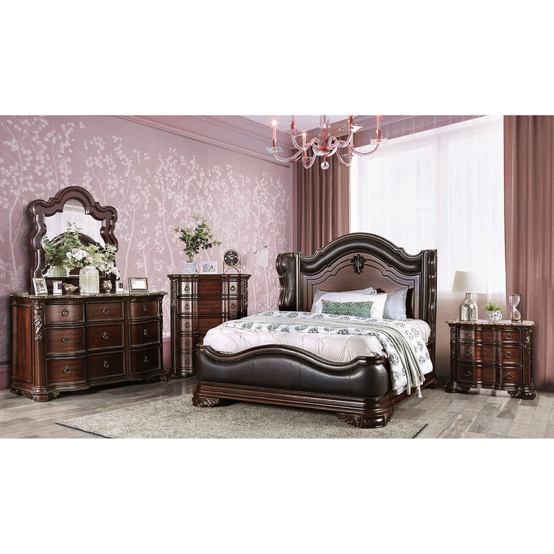 Arcturus Brown Cherry 5 Pc. Queen Bedroom Set w/ Chest image